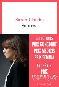 Couverture du livre "Saturne" de Sarah Chiche
